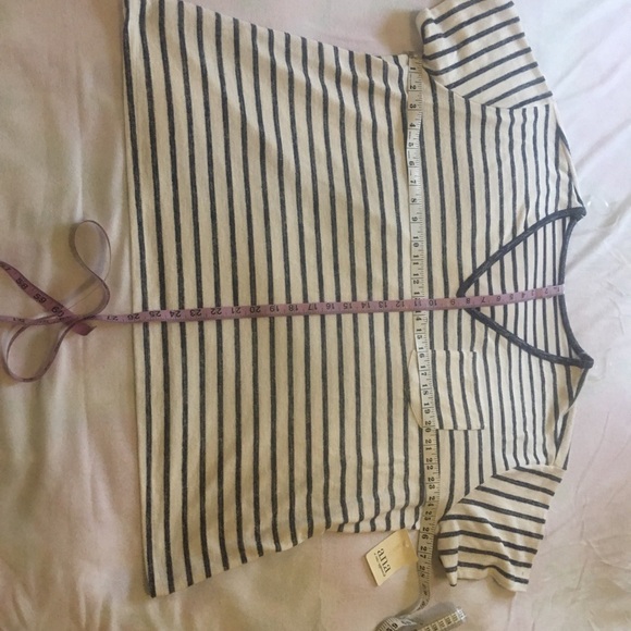 NWT ana Navy White stripes short sleeve light sweater 2X - Picture 6 of 10